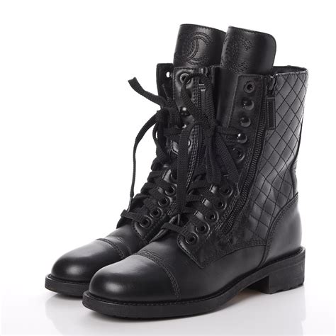 chanel quilted cap black boots womens|chanel fashion shoes.